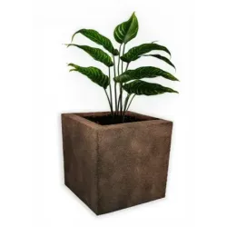 Czarna donica nowoczesna 30x30x30 cm Modern - Black 1 | Minimalistyczny design i trwałość