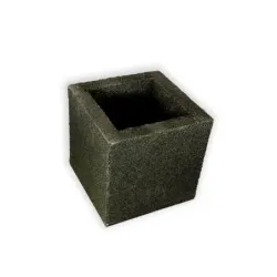 Czarna donica nowoczesna 30x30x30 cm Modern - Black 1 | Minimalistyczny design i trwałość