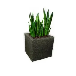 Czarna donica nowoczesna 30x30x30 cm Modern - Black 1 | Minimalistyczny design i trwałość