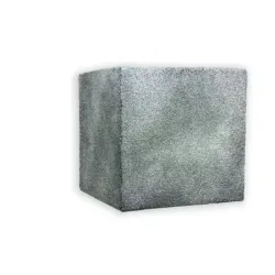 Srebrna donica nowoczesna 30x30x30 cm Modern - Silver 1 | Styl i trwałość