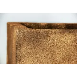 Jasna miedziana donica nowoczesna 30x30x30 cm Modern - Copper L1 | Stylowa i trwała