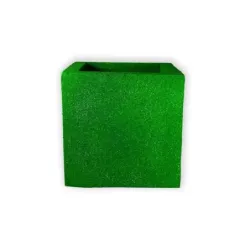 Zielona donica nowoczesna 30x30x30 cm Modern - Green 1 | Stylowa dekoracja do wnętrz