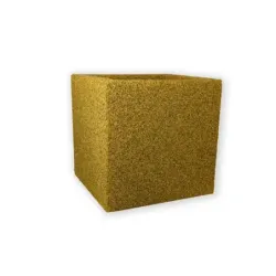 Nowoczesna żółta donica 30x30x30 cm Modern - Yellow D1 | Stylowy akcent do wnętrz i ogrodów