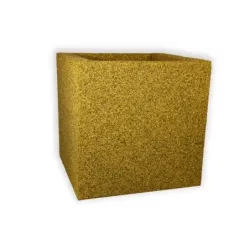 Nowoczesna żółta donica 30x30x30 cm Modern - Yellow D1 | Stylowy akcent do wnętrz i ogrodów