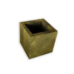 Złota donica nowoczesna 30x30x30 cm Modern - Gold 1 | Elegancja i trwałość w jednym