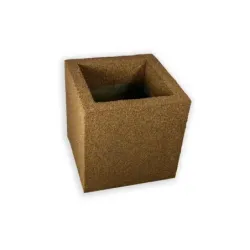 Brązowa donica nowoczesna 30x30x30 cm Modern - Brown 1 | Elegancja i trwałość w jednym