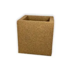 Brązowa donica nowoczesna 30x30x30 cm Modern - Brown 1 | Elegancja i trwałość w jednym