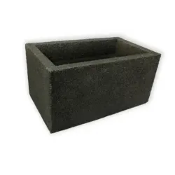 Czarna donica prostokątna 60x32x34 cm Modern - Black 3 | Nowoczesny design
