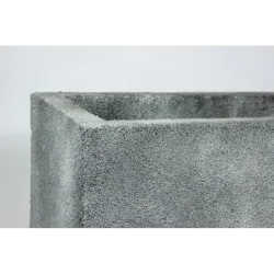 Donica prostokątna srebrna 60x32x34 cm – nowoczesna i odporna | Modern Silver 3