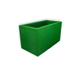 Zielona donica prostokątna 60x32x34 cm Modern – Green 3 | Do wnętrz i ogrodu