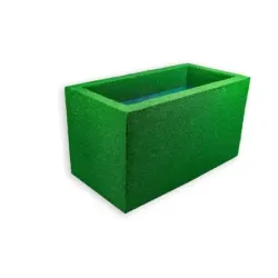 Zielona donica prostokątna 60x32x34 cm Modern – Green 3 | Do wnętrz i ogrodu