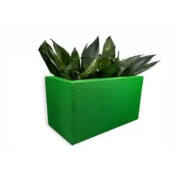 Zielona donica prostokątna 60x32x34 cm Modern – Green 3 | Do wnętrz i ogrodu