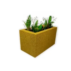 Żółta donica prostokątna 60x32x34 cm Modern – Yellow D3 | Nowoczesny design i trwałość