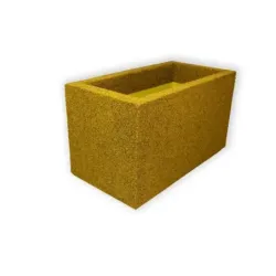 Żółta donica prostokątna 60x32x34 cm Modern – Yellow D3 | Nowoczesny design i trwałość