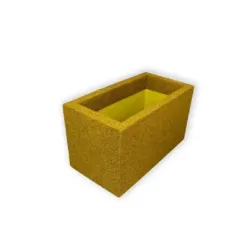 Żółta donica prostokątna 60x32x34 cm Modern – Yellow D3 | Nowoczesny design i trwałość