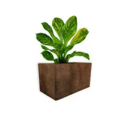 Złota donica prostokątna 60x32x34 cm Modern – Gold 3 | Stylowa i odporna