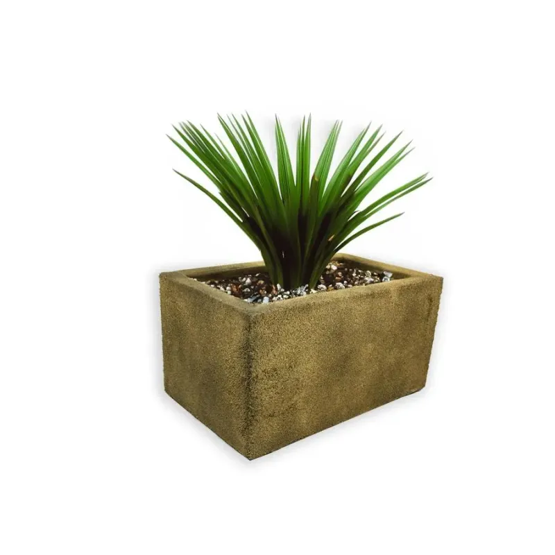 Złota donica prostokątna 60x32x34 cm Modern – Gold 3 | Stylowa i odporna