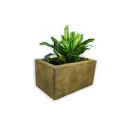 Złota donica prostokątna 60x32x34 cm Modern – Gold 3 | Stylowa i odporna