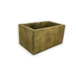 Złota donica prostokątna 60x32x34 cm Modern – Gold 3 | Stylowa i odporna