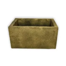Złota donica prostokątna 60x32x34 cm Modern – Gold 3 | Stylowa i odporna