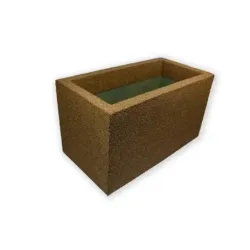 Brązowa donica prostokątna 60x32x34 cm Modern – Brown 3 | Uniwersalna i solidna