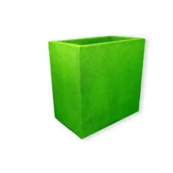 Zielona donica wysoka 50x32x50 cm Modern – Green 4 | Mocny akcent w nowoczesnym stylu