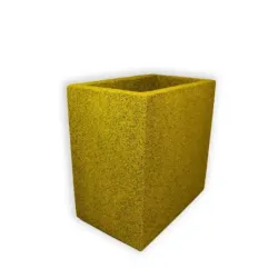 Żółta donica wysoka 50x32x50 cm Modern – Yellow D4 | Wyrazista i odporna