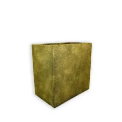 Złota donica wysoka 50x32x50 cm Modern – Gold 5 | Stylowy akcent do domu i ogrodu