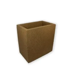 Brązowa donica wysoka 50x32x50 cm Modern – Brown 5 | Klasyczna forma i naturalny styl
