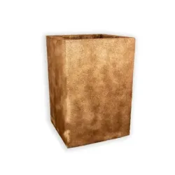 Donica miedziana wysoka kwadratowa 41x41x60cm Modern – Copper L4 | Elegancja i trwałość