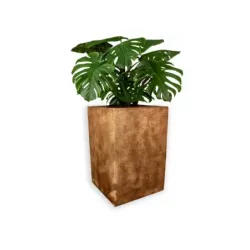 Donica miedziana wysoka kwadratowa 41x41x60cm Modern – Copper L4 | Elegancja i trwałość