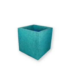 Niebieska donica kwadratowa duża 50x50x50 cm Modern – Blue 2 | Odważny kolor