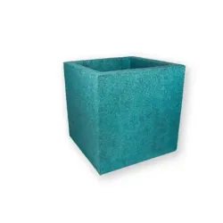 Niebieska donica kwadratowa duża 50x50x50 cm Modern – Blue 2 | Odważny kolor
