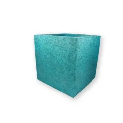 Niebieska donica kwadratowa duża 50x50x50 cm Modern – Blue 2 | Odważny kolor