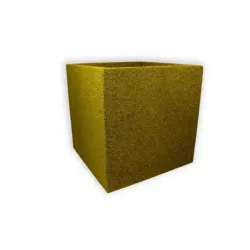 Żółta donica kwadratowa duża 50x50x50 cm Modern – Yellow D2 | Nowoczesna donica