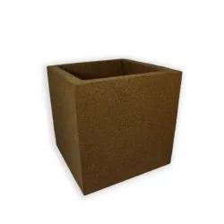 Brązowa donica kwadratowa duża 50x50x50 cm Modern – Brown 2 | Idealna do wnętrz i ogrodu