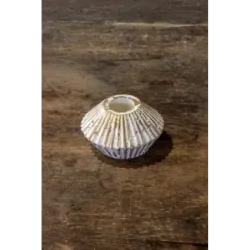 Świecznik złoty dekoracyjny na 1 tealight Dodo – HW 2 | Betonowy akcent w stylu retro