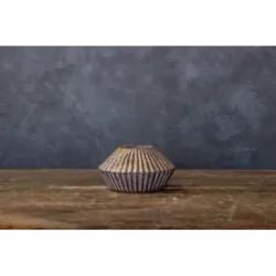 Świecznik betonowy pudrowy na 1 tealight | Ręcznie malowany dekoracyjny Dodo HP 2