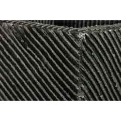 Srebrno-czarna donica nowoczesna 30x30x30 cm Meggi - Silver | Styl i elegancja w jednym