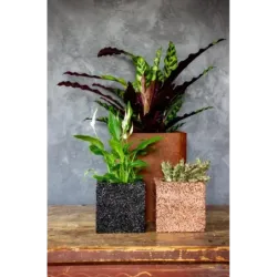 Donica cortenowa 27x27x30 cm Kortes - Rust L | Surowa elegancja w stylu industrialnym