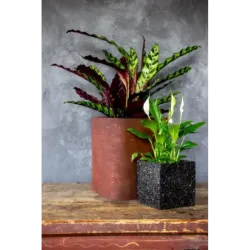Donica cortenowa 27x27x30 cm Kortes - Rust L | Surowa elegancja w stylu industrialnym