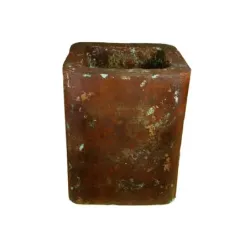 Donica corten 27x27x30 cm Kortes - Blue L | Industrialny design i surowy styl