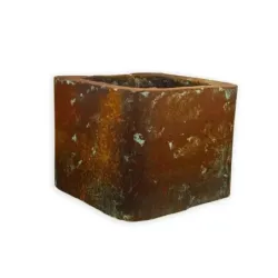 Donice loftowe w style corten 25x25x21 cm Kortes - Blue S | Styl i surowy design w jednym