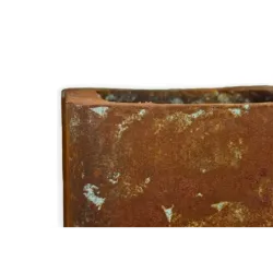 Donice loftowe w style corten 25x25x21 cm Kortes - Blue S | Styl i surowy design w jednym