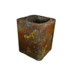 Loftowa donica betonowa 27x27x30 cm Kortes - Flesh L | Surowy styl i nowoczesny design