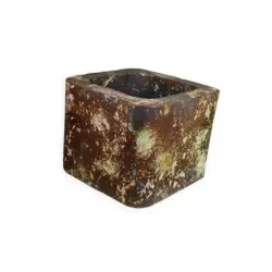 Industrialna donica betonowa 25x25x21 cm Kortes - Flesh S | Unikalny design i elegancja