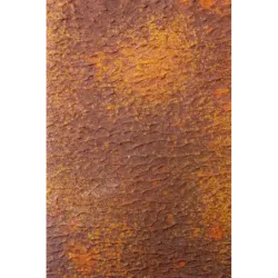 Donica cortenowa z czaszką ciemna 27x27x30 cm – industrialna dekoracja w stylu loft