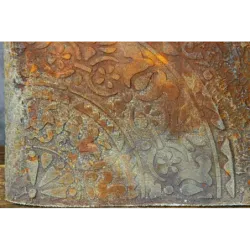 Donica cortenowa z ornamentem 25x25x21 cm – dekoracyjna donica w stylu loft