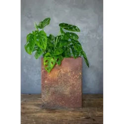 Osłonka na donice 25 x 25 x 30 cm z mandalą 3D - ręcznie robiona