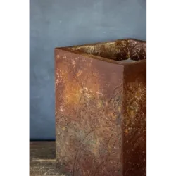 Osłonka na donice 25 x 25 x 30 cm z mandalą 3D - ręcznie robiona